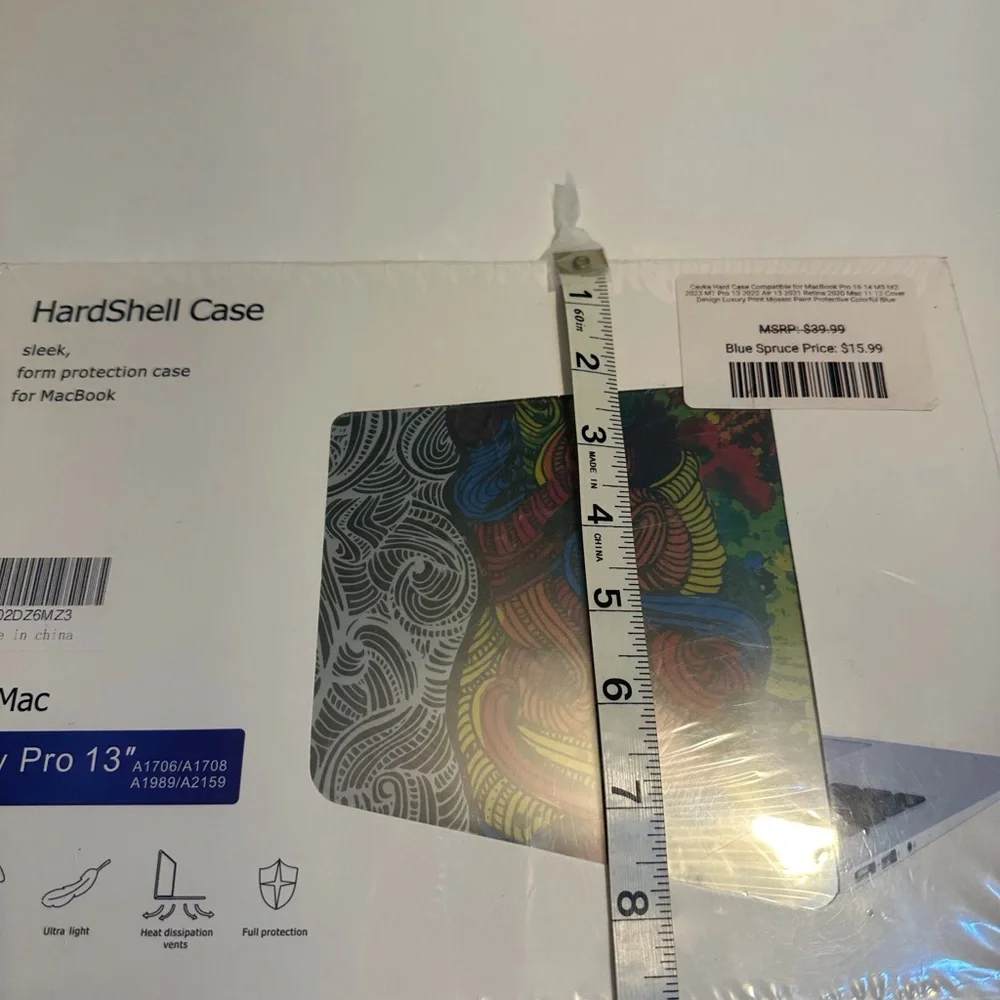 MacBook New pro 13 inch laptop, hard case protection case